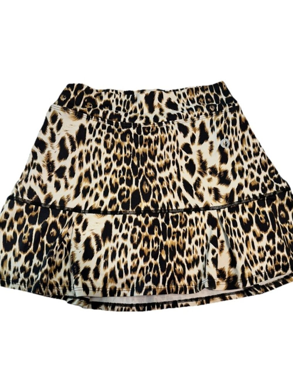 dona jo woman sz XS (1) Tennis Golf Pickleball ruffle skort stretch Animal